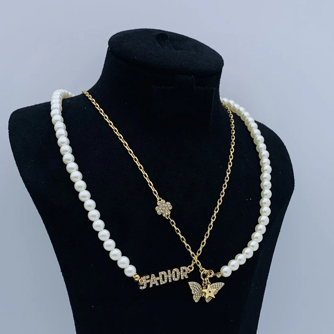CDN156 High quality Pearl CD Necklace - ccjewelryacc