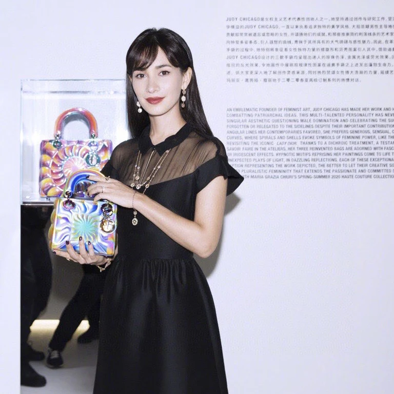 CDEV002 18K Rose Gold diamond Dior ROSE DES VENTS earrings - ccjewelryacc