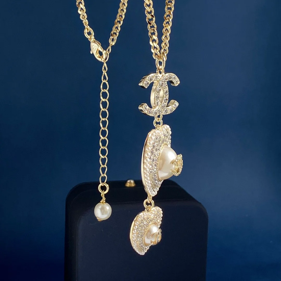 CCN171 chanel heart necklace - ccjewelryacc