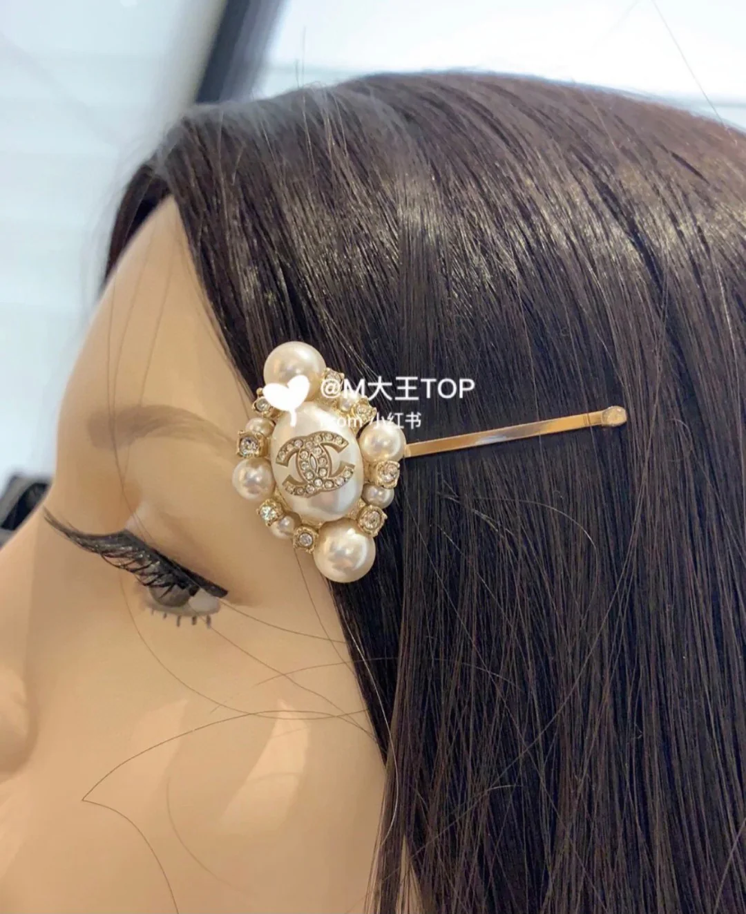 CCH045 chanel pearl hair clip - ccjewelryacc