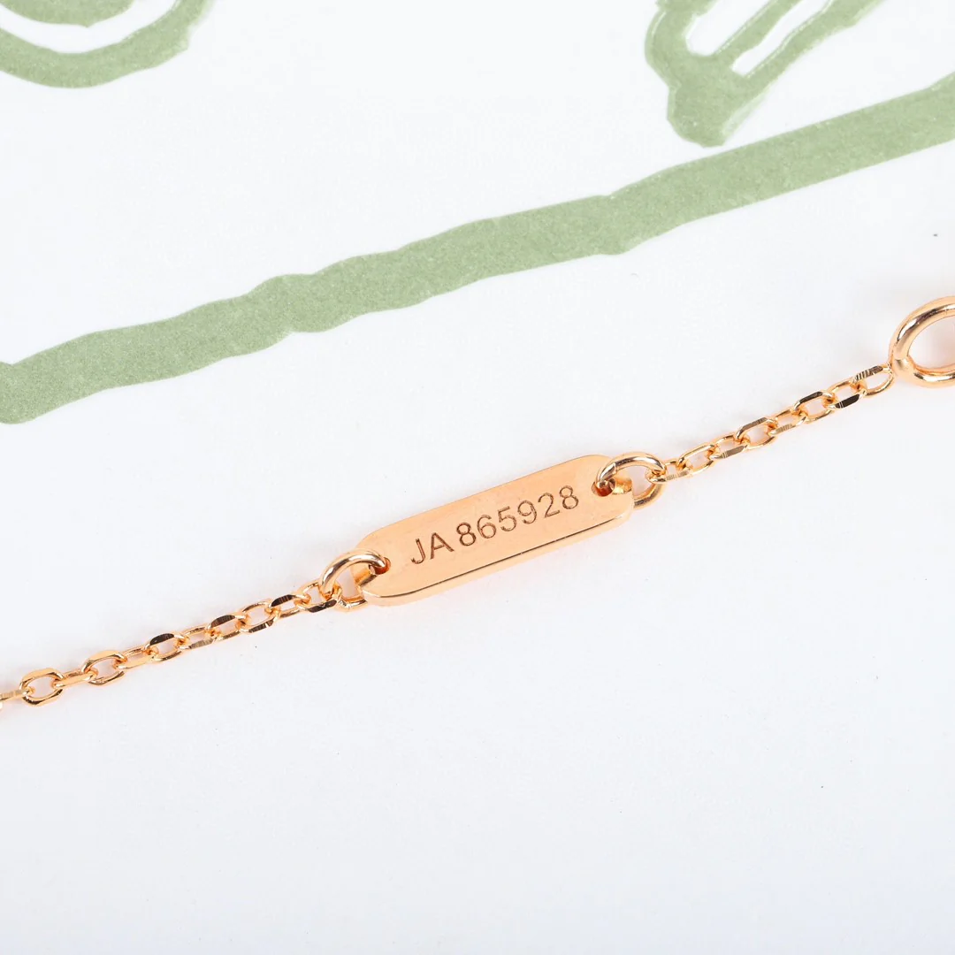 VCNS042 18k white gold/rose gold Perlee Pendant Necklace - ccjewelryacc