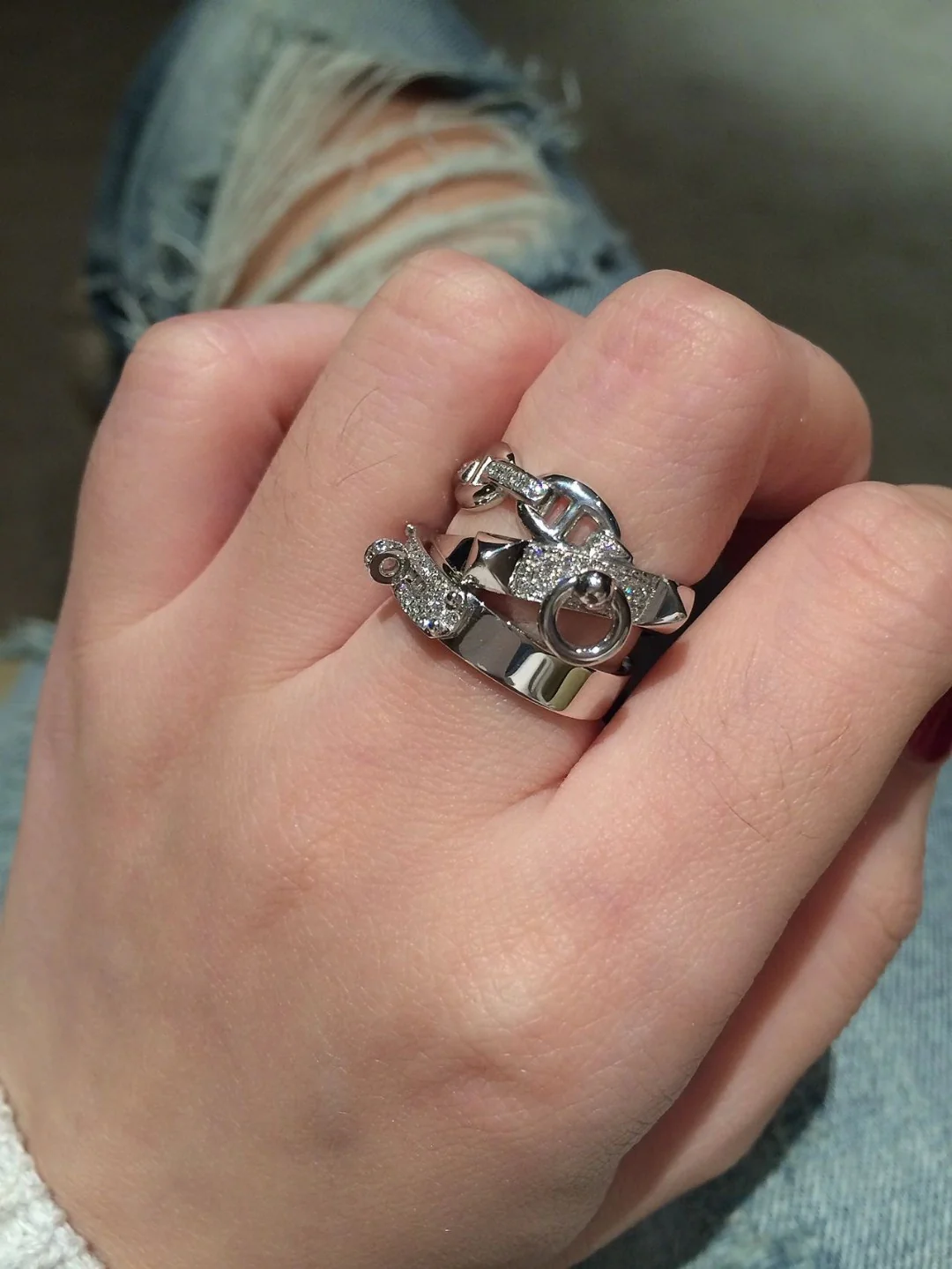 HMR012 Chaine d'ancre Chaos ring - ccjewelryacc