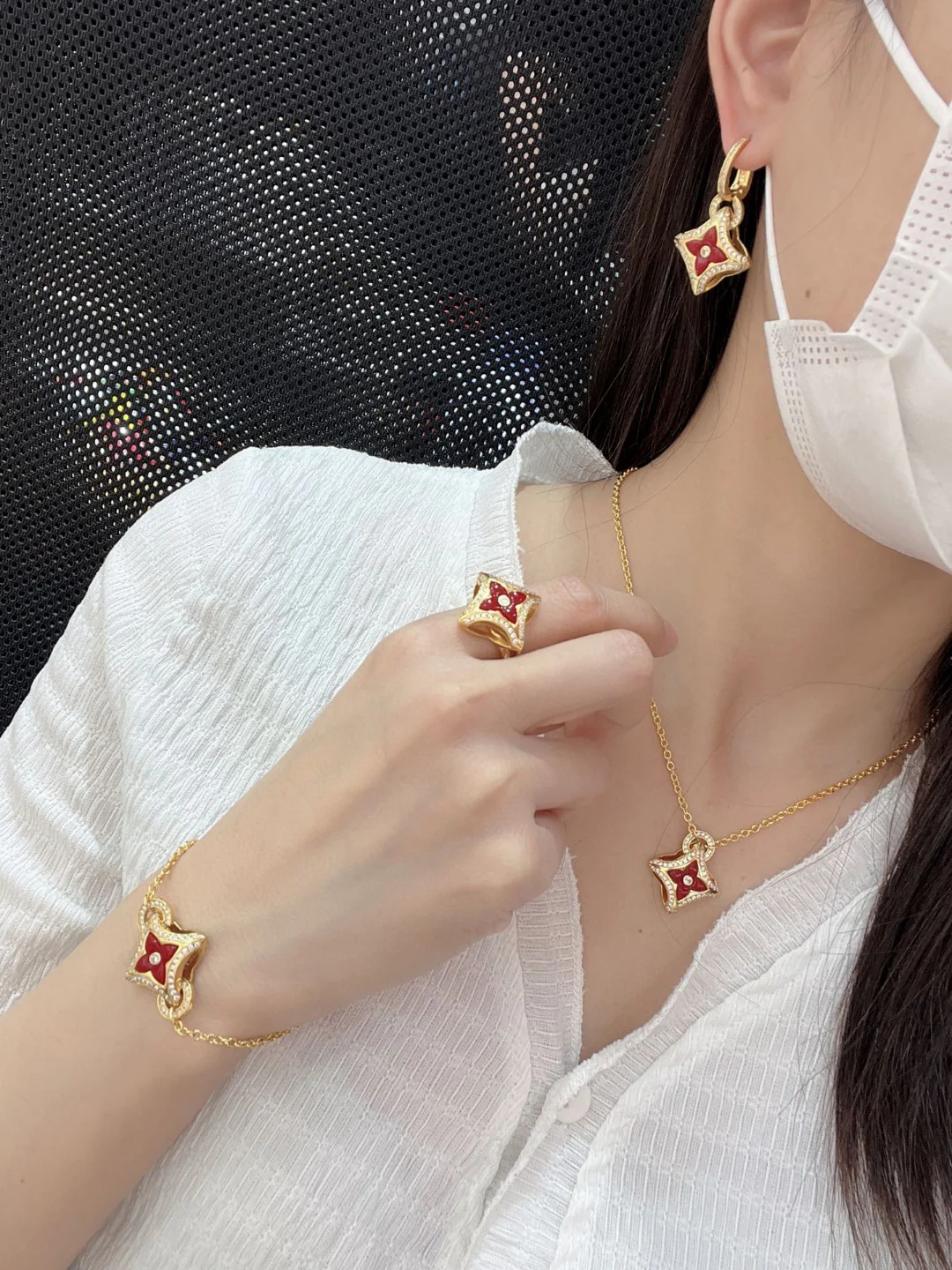 LVR003 LV Ever Blossom Ring - ccjewelryacc