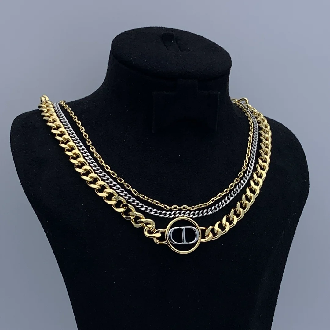 CDN295 High quality Luxury Designer CD Choker Necklace For Women - ccjewelryacc