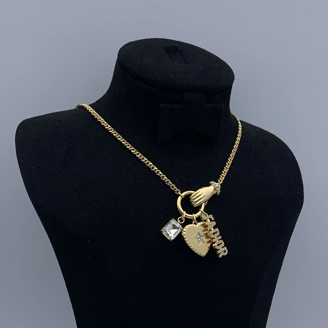 CDN259 High quality Luxury Designer CD Women Pendant Necklace - ccjewelryacc