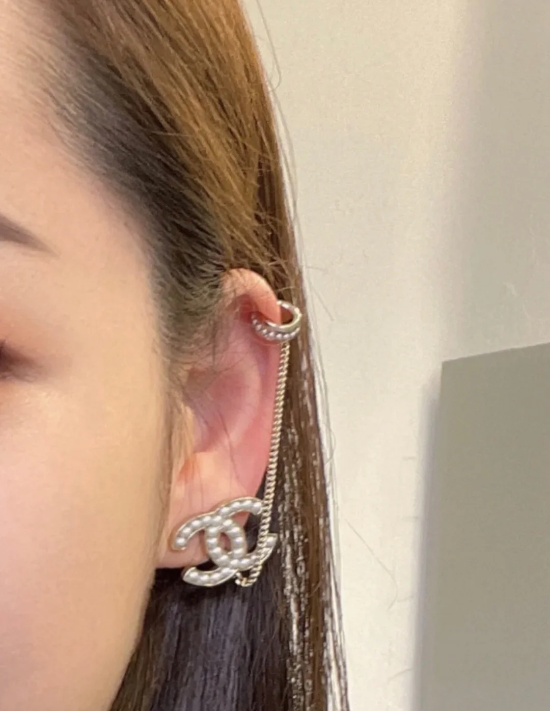 CCE489 Top Quality CC Stud earring With clip (1pcs) - ccjewelryacc