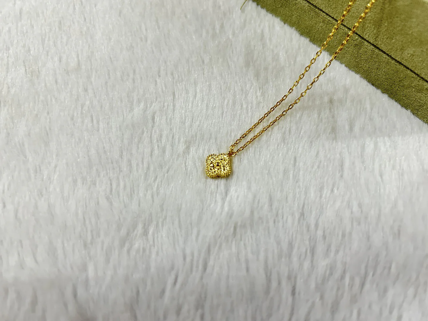 VCN022 Mini Gold stamping vca sweet alhambra necklace - ccjewelryacc