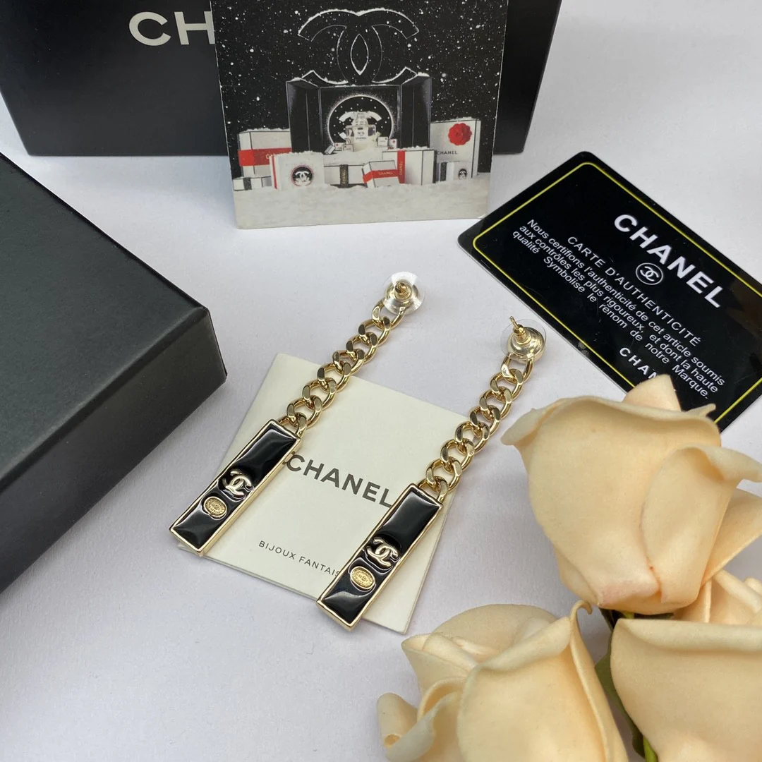 CCN197 CC Choker necklace earring set - ccjewelryacc