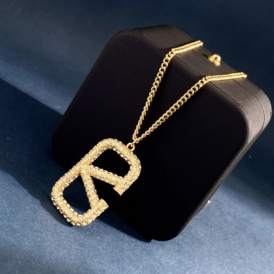 VTN008 Valentino Garavani VLogo Signature Pendant Necklace - ccjewelryacc