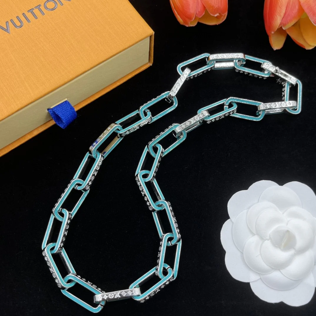 High Quality Luxury Designer Jewelry Set Women Choker Necklace Bracelet LVT005 - ccfashionjewelry