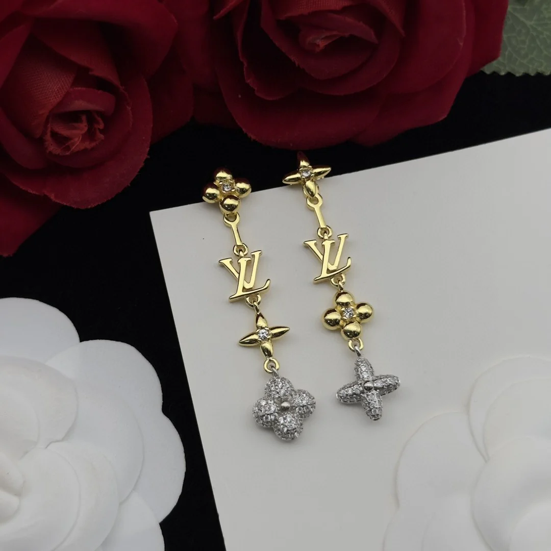 LVE001 LV drop earrings - ccjewelryacc