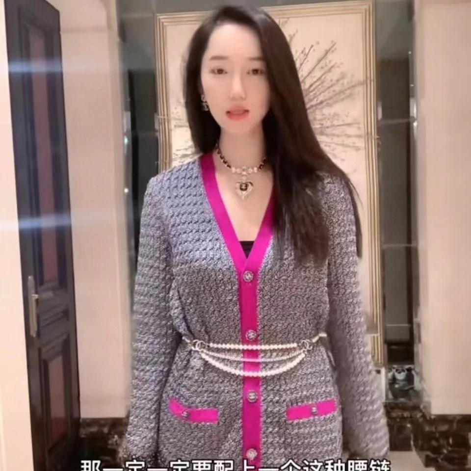 CCN117 Chanel Metal leater Heart Pendant Necklace - ccjewelryacc