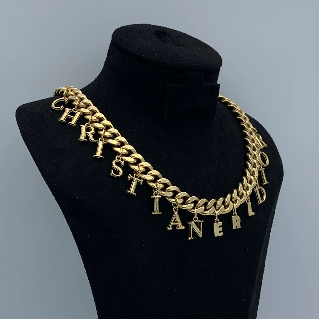 CDN301 High quality Luxury Designer CD Choker Necklace For Women - ccfashionjewelry