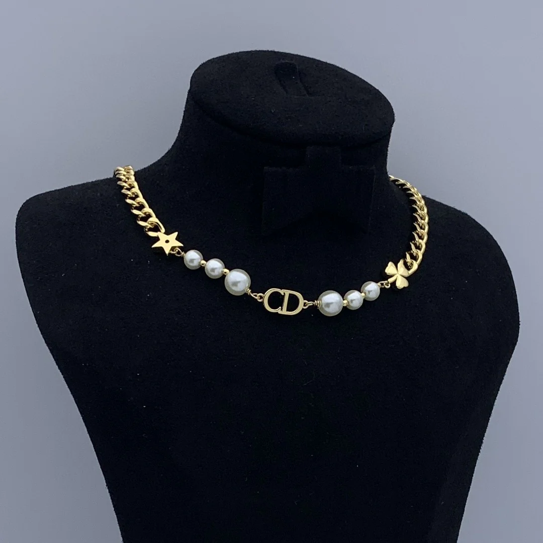 CDN246 High quality Luxury Designer CD Women Choker Necklace - ccjewelryacc
