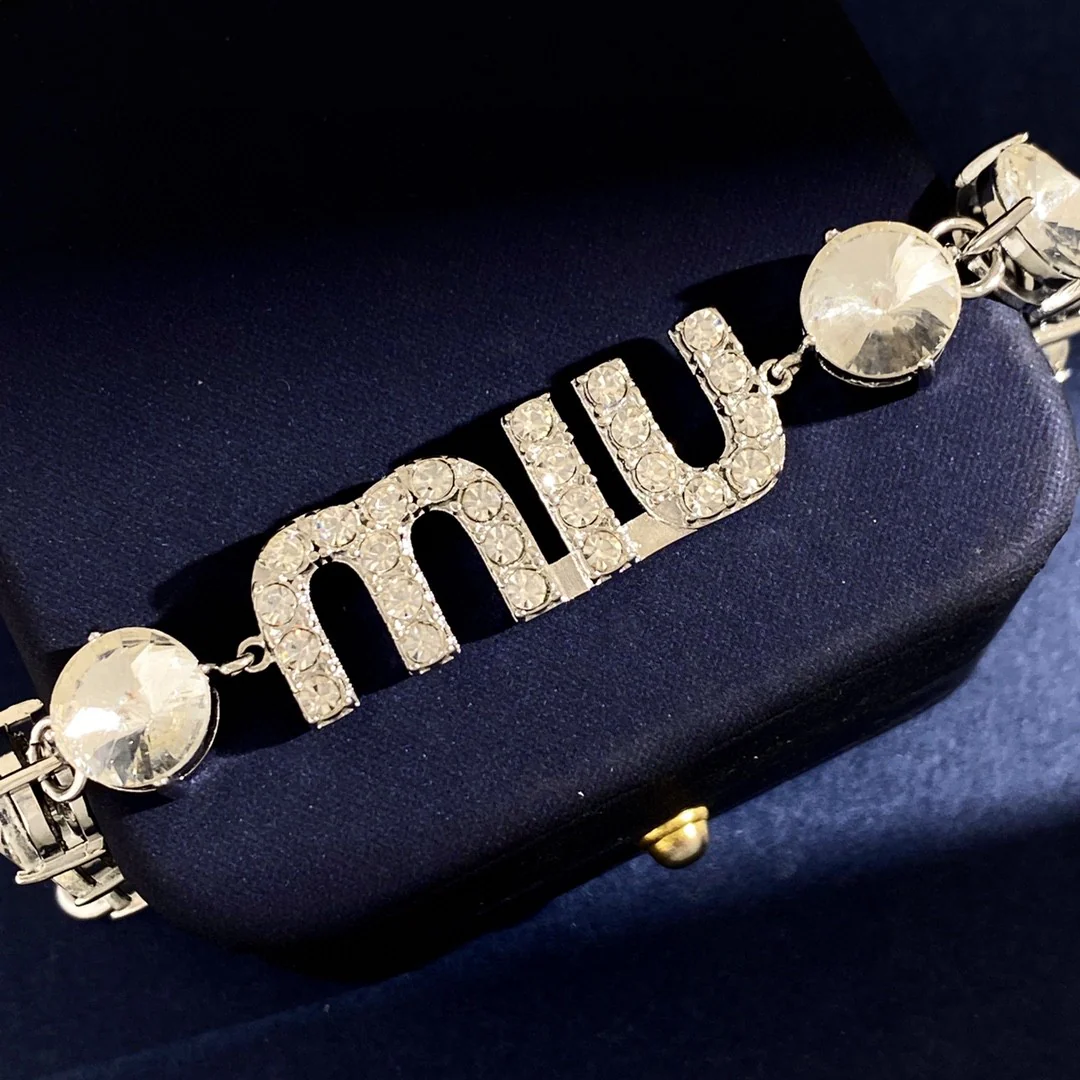 MMN003 High quality MM Full Big Diamond Choker Necklace Bracelet - ccjewelryacc