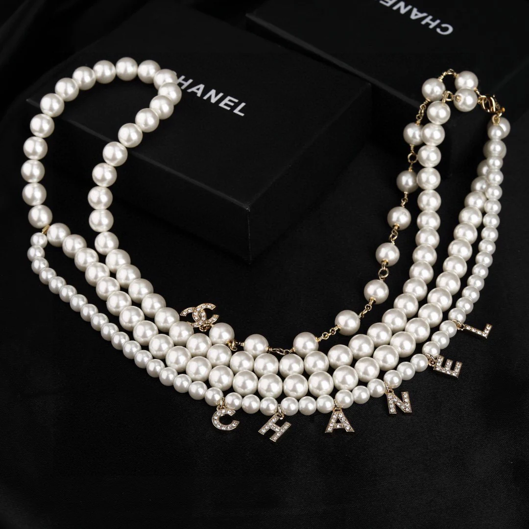 CCW022 CC pearl Waist chain belt - ccjewelryacc