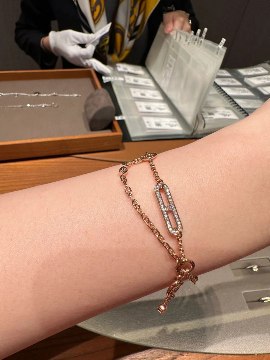 HMS074 Chaine d'ancre Chaos Bracelet,Diamond - ccjewelryacc