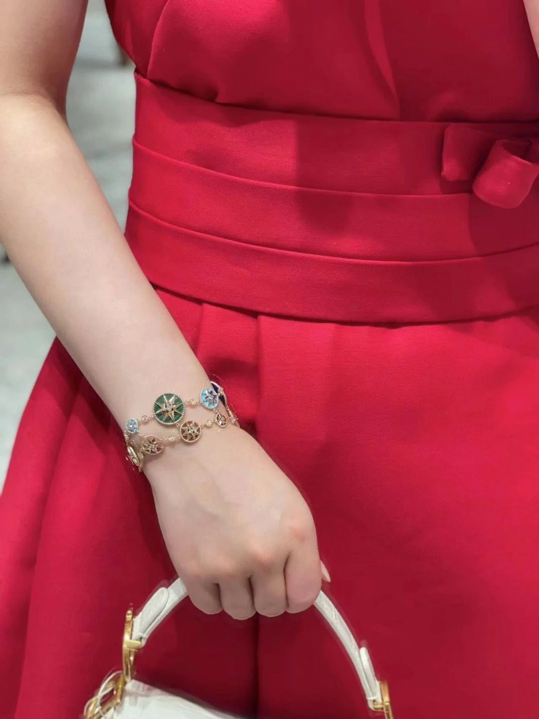 CDS094 V-Gold CD ROSE DES VENTS Bracelet for Women - ccjewelryacc