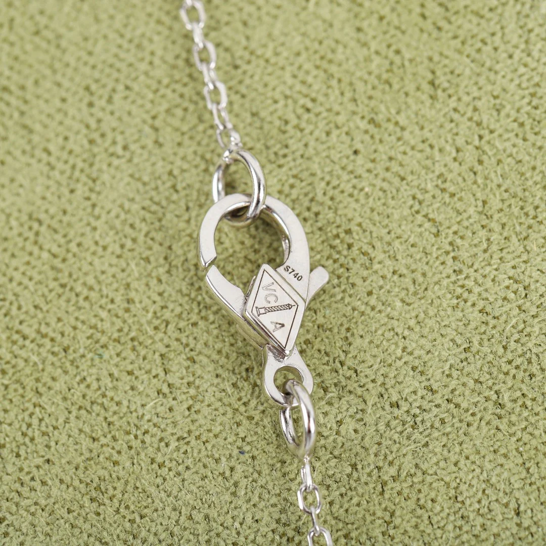 VCNS042 18k white gold/rose gold Perlee Pendant Necklace - ccjewelryacc