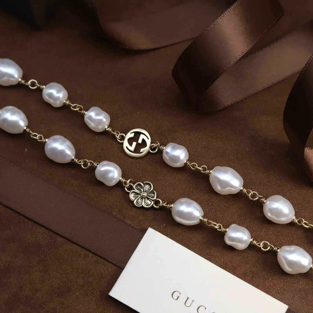 GGL004 High Quality Luxury Designer Pearl Sweater Chain - ccjewelryacc