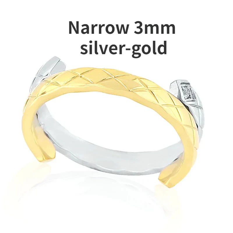 CCR8004 COCO Crush Ring High Quality Cc Ring Titanium Steel 14k Gold Plating - ccjewelryacc