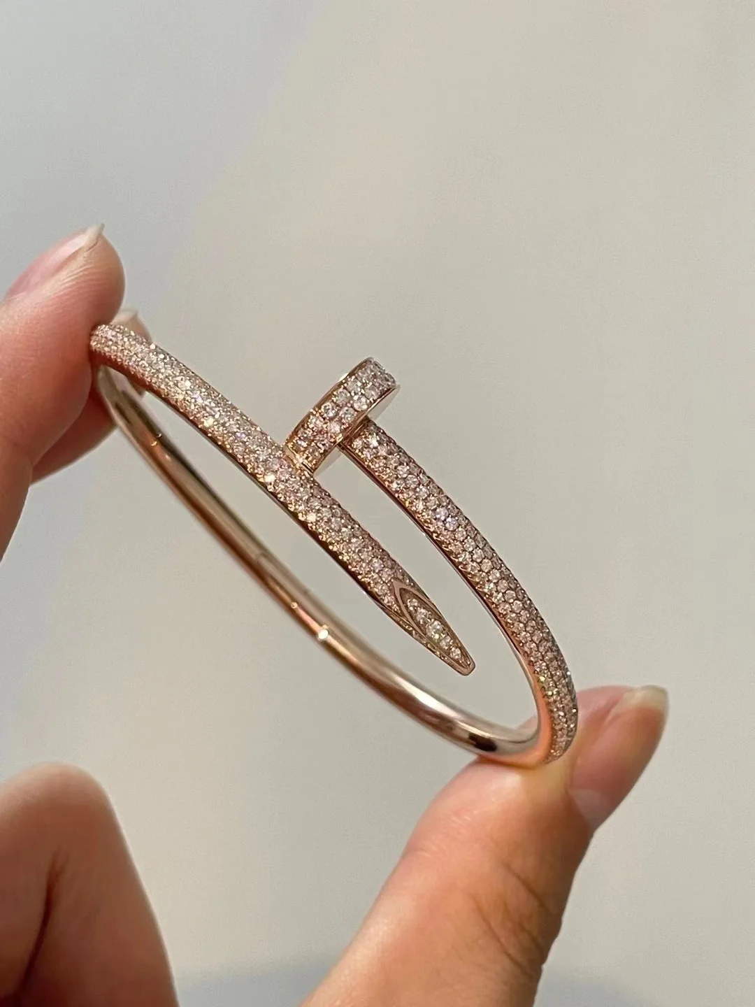KB8001 High Version High Quality Nail Bangle Bracelet for Women men - ccjewelryacc