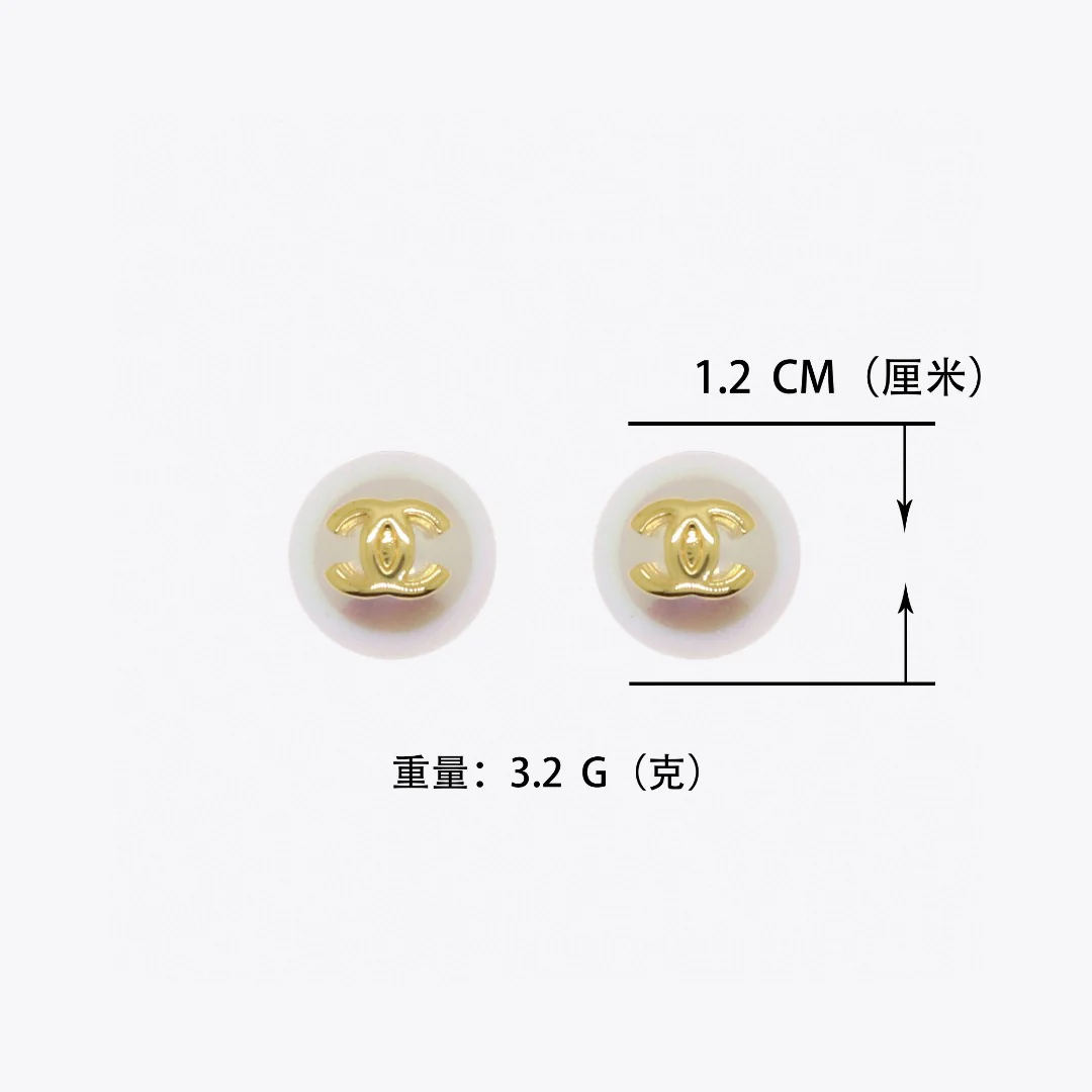 CCE220 CC pearl earrings - ccjewelryacc