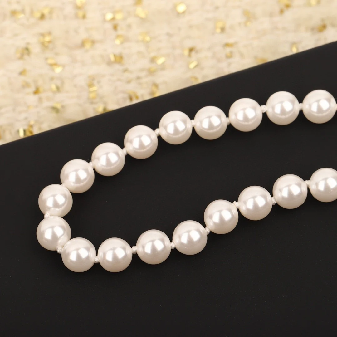 CCN020 CC Pearl Choker Necklace - ccjewelryacc