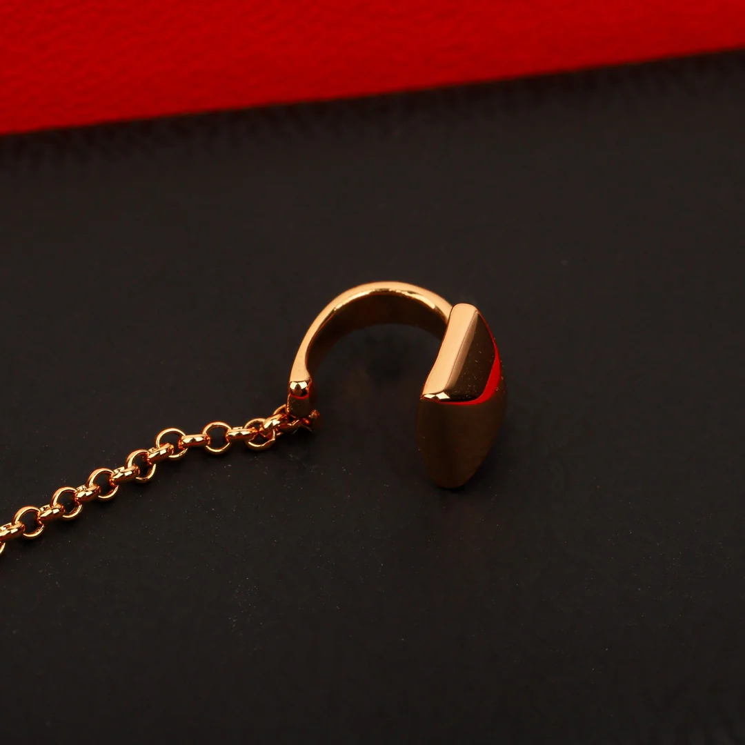 HMES010 S925 Silver Clou d'H right single ear climber earring - ccjewelryacc