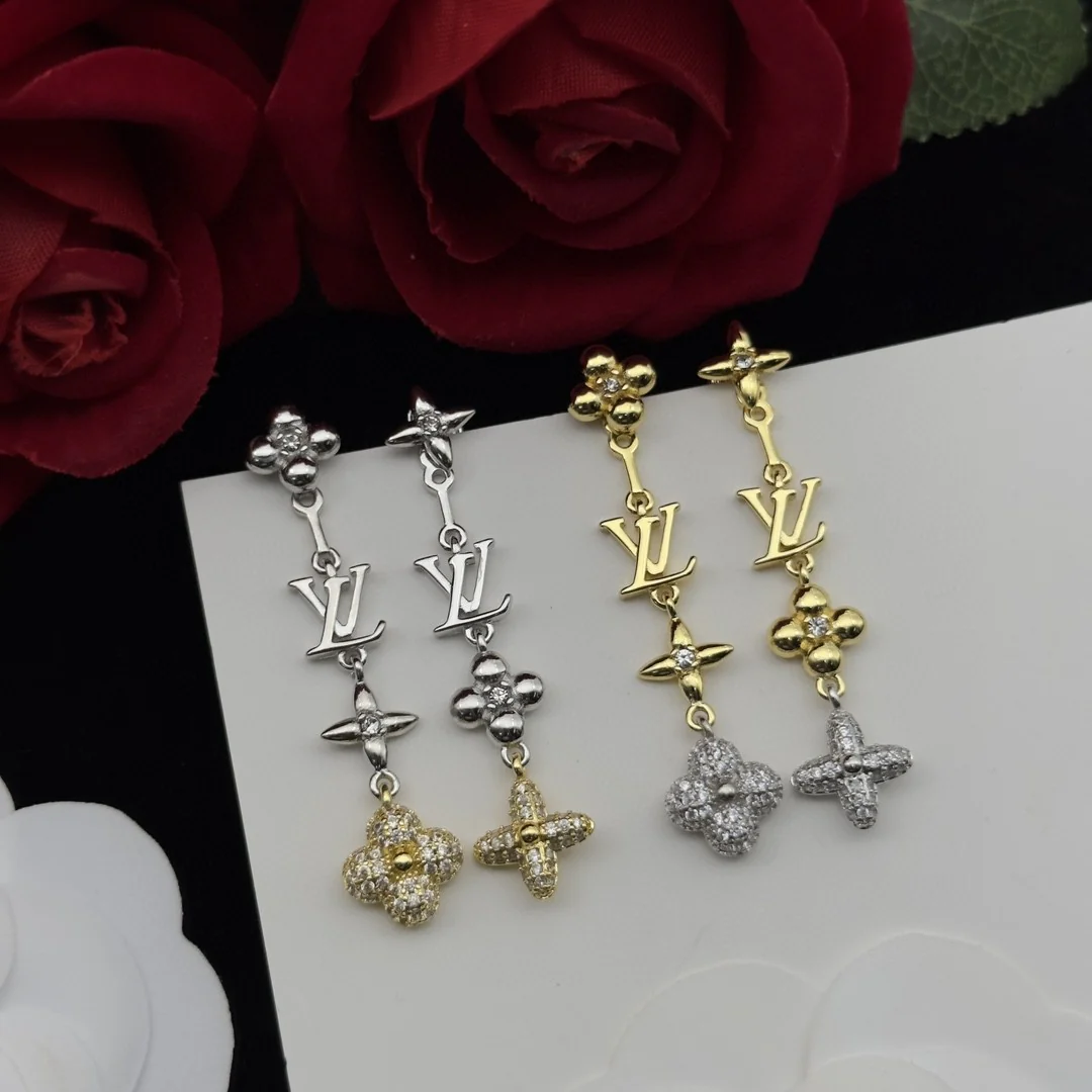 LVE001 LV drop earrings - ccjewelryacc