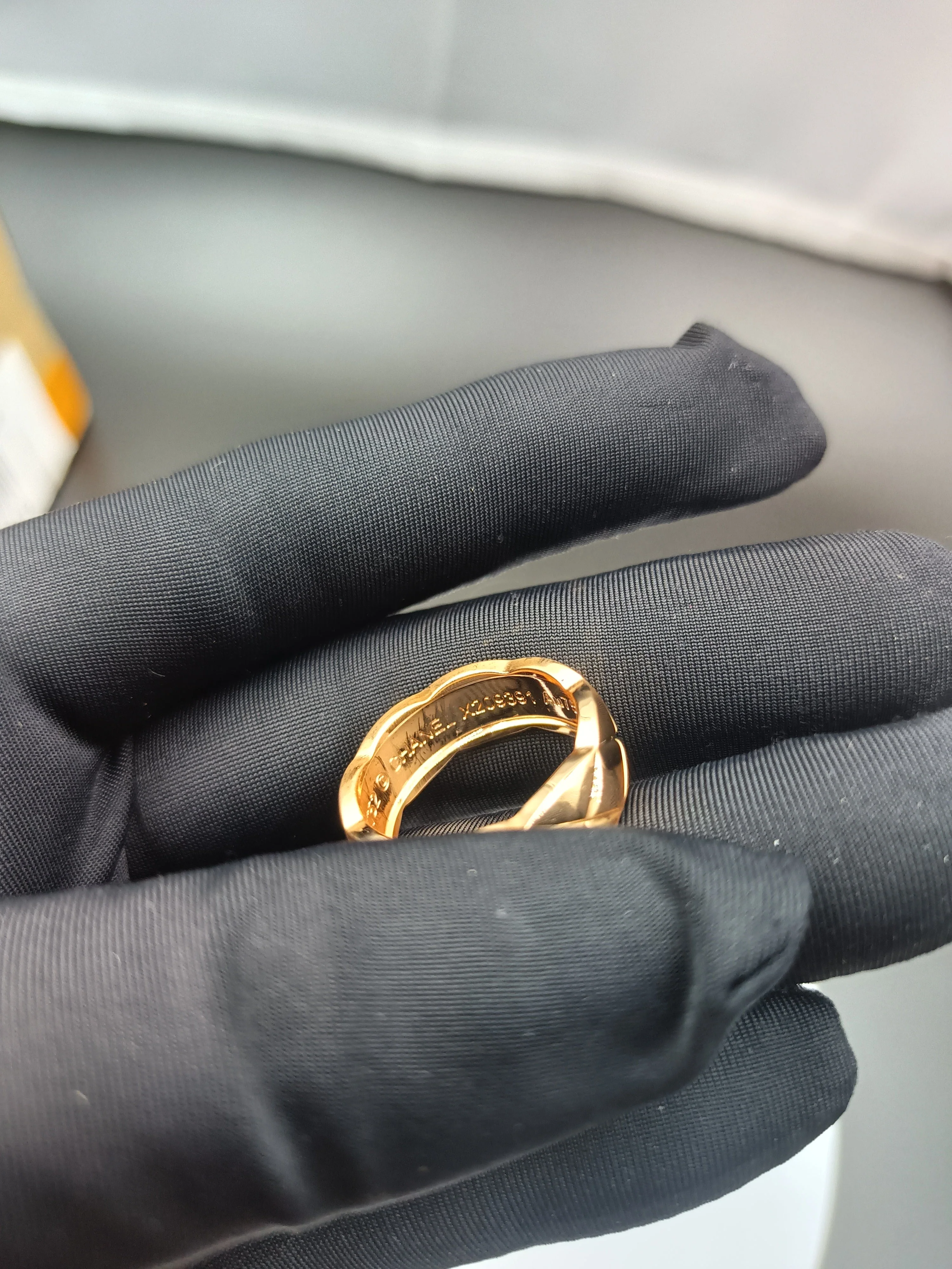 CCR8001B 7mm COCO crush ring cc ring Titanium steel Gold plating ring - ccjewelryacc