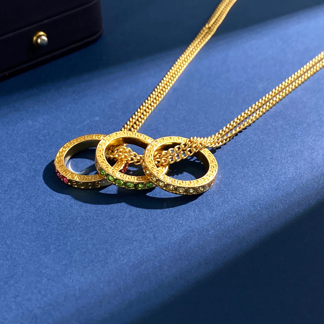 VSN015 Versace greca necklace - ccjewelryacc