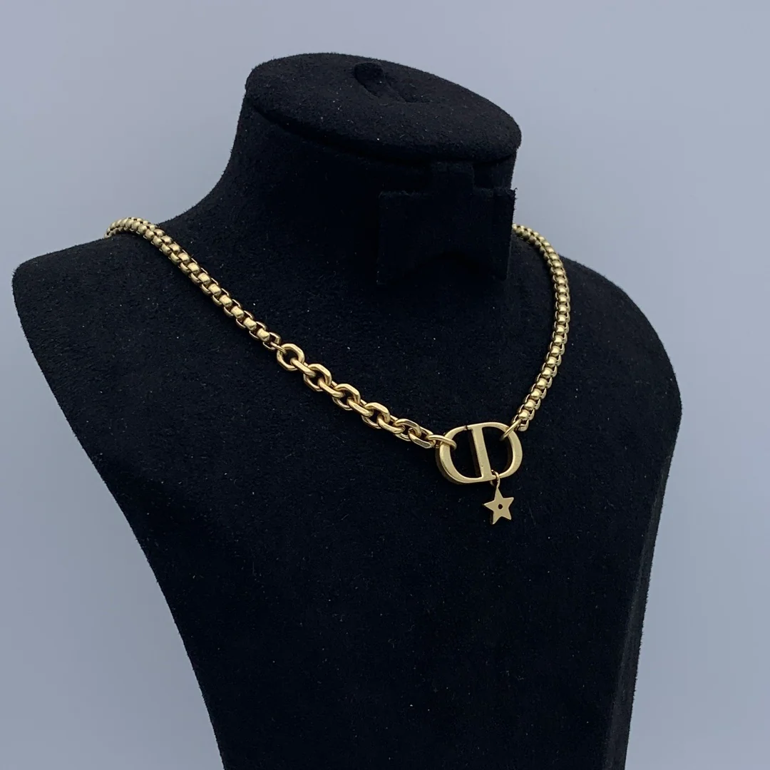 CDN304 High quality Luxury Designer CD Choker Charm Necklace For Women - ccjewelryacc
