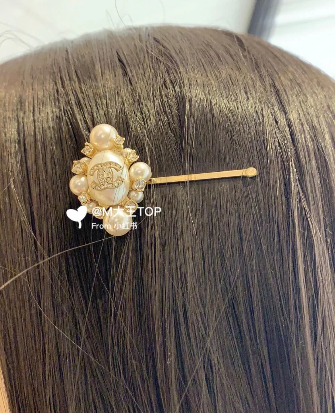 CCH045 chanel pearl hair clip - ccjewelryacc
