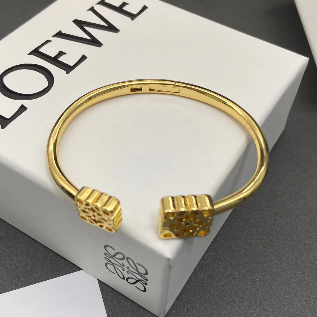 LWS009 Loewi Anagram Cuff bracelet - ccjewelryacc