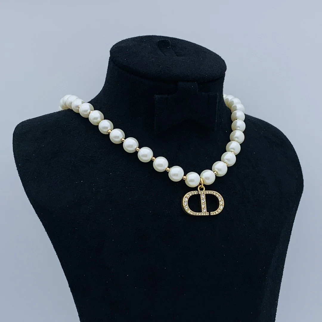 CDN104 High Quality CD Pearl Pendant Necklace - ccjewelryacc