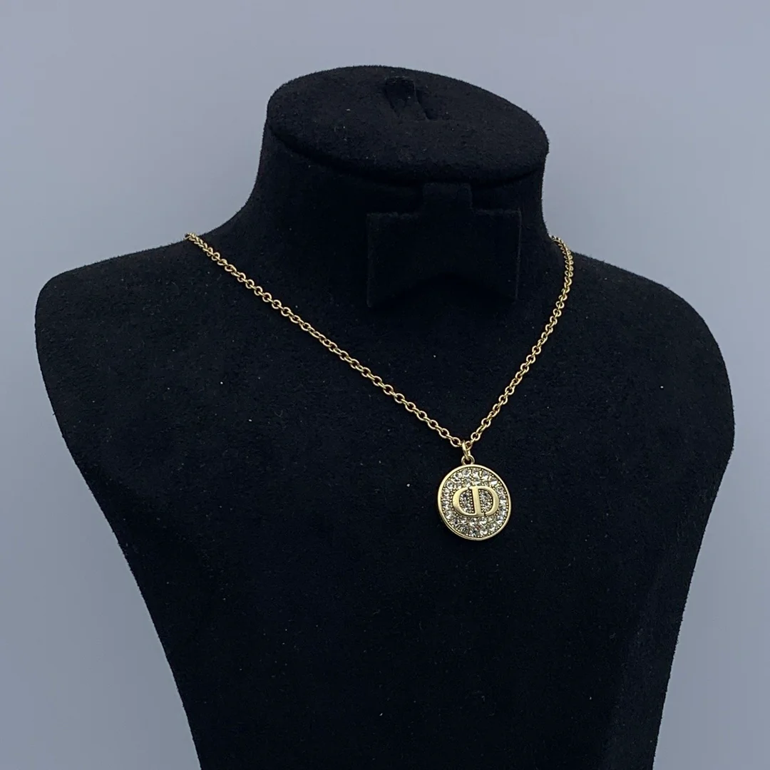 CDN282 High quality Luxury Designer CD Pendant Necklace For Women - ccjewelryacc