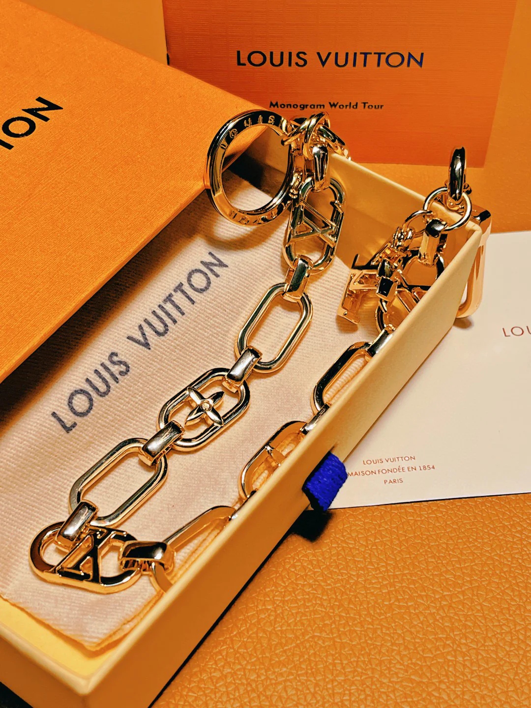 LVK101 Luxury designer Chromatic Keychain M00878 - ccjewelryacc