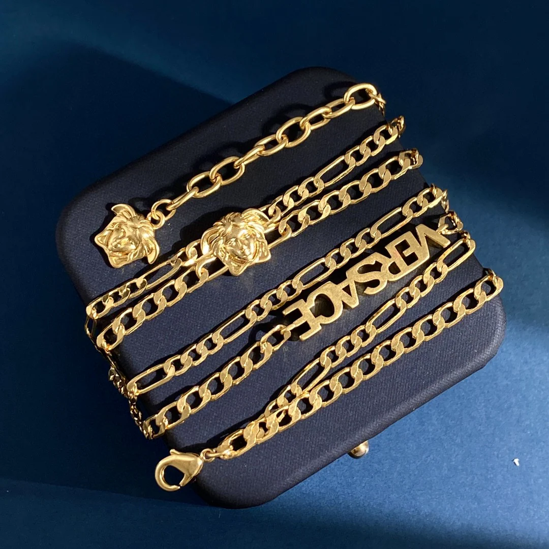 VSN023 Versace logo necklace - ccjewelryacc