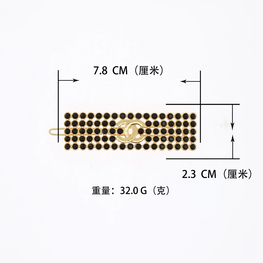 CCH031 chanel crystal hair clip - ccjewelryacc