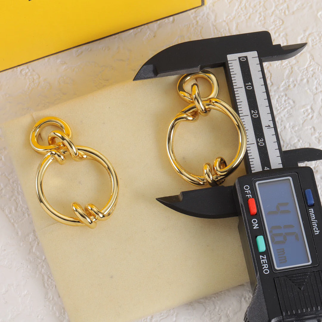 FDE092 FENDI Filo Earrings - ccjewelryacc