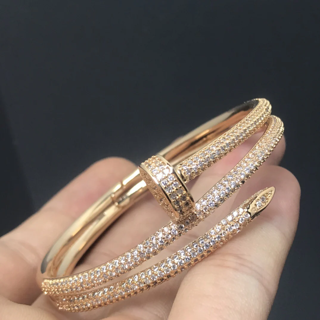 KB8001 High Version High Quality Nail Bangle Bracelet for Women men - ccjewelryacc
