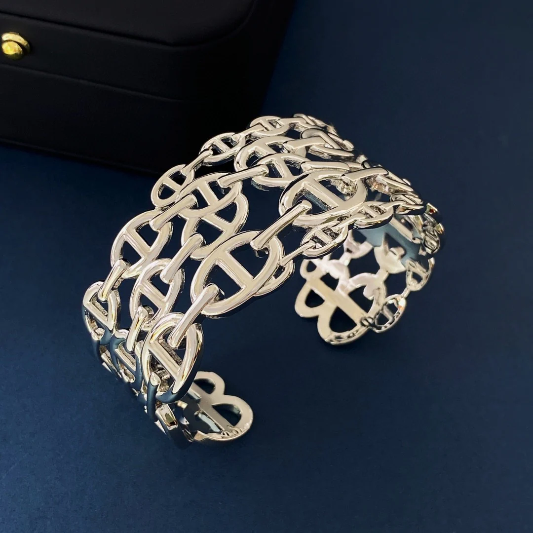 HMS030 Width Chaine d'Ancre Enchainee bracelet - ccjewelryacc