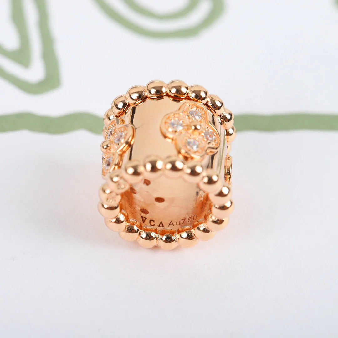 VCNS042 18k white gold/rose gold Perlee Pendant Necklace - ccjewelryacc