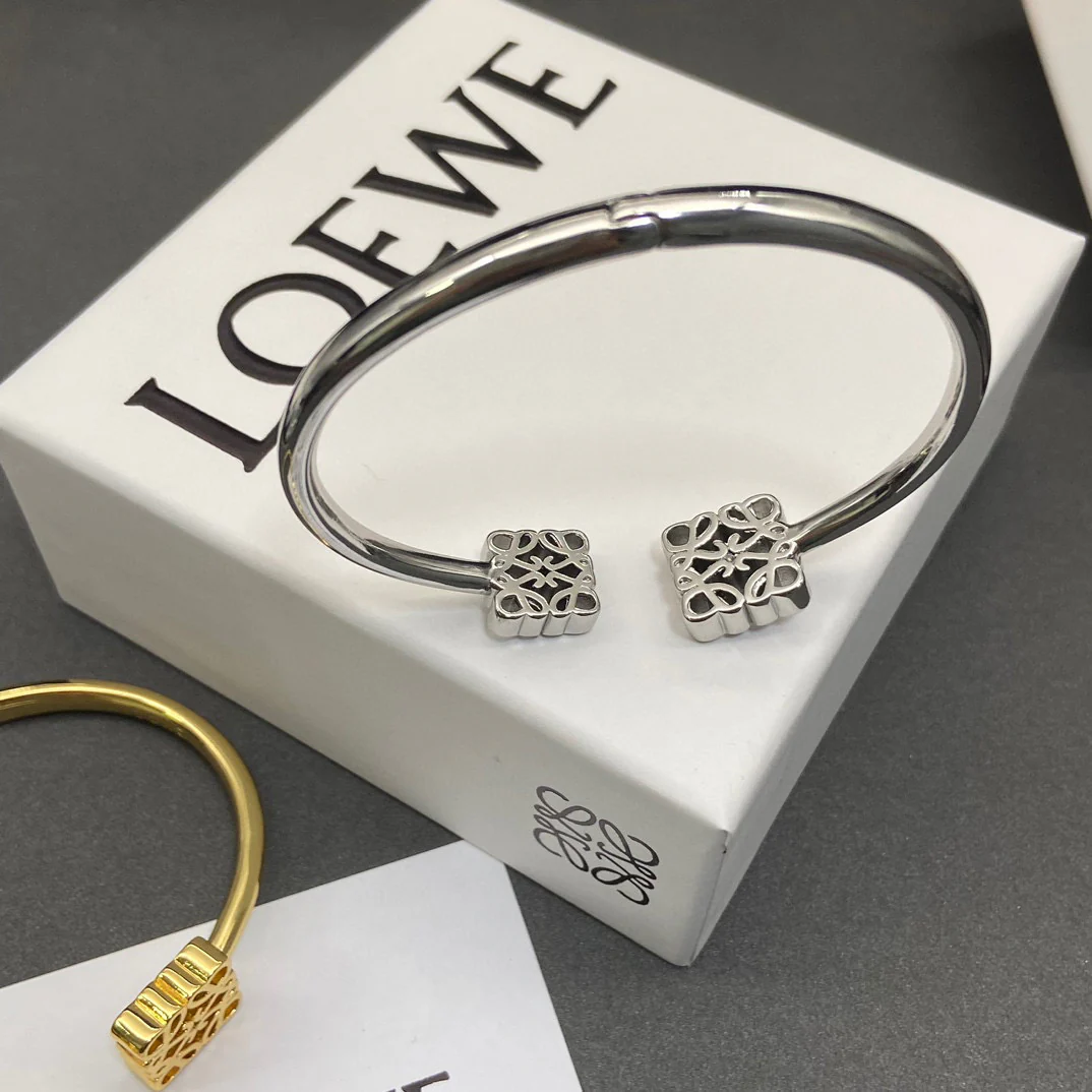 LWS009 Loewi Anagram Cuff bracelet - ccjewelryacc