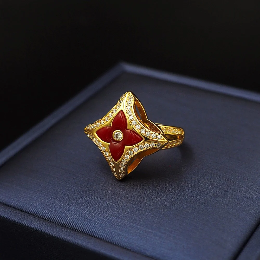 LVR003 LV Ever Blossom Ring - ccjewelryacc