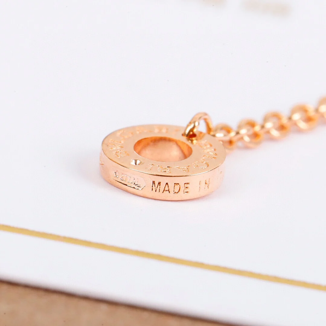 BGNS006 S925 Sterling Silver and diamond B.zero1 necklace - ccjewelryacc