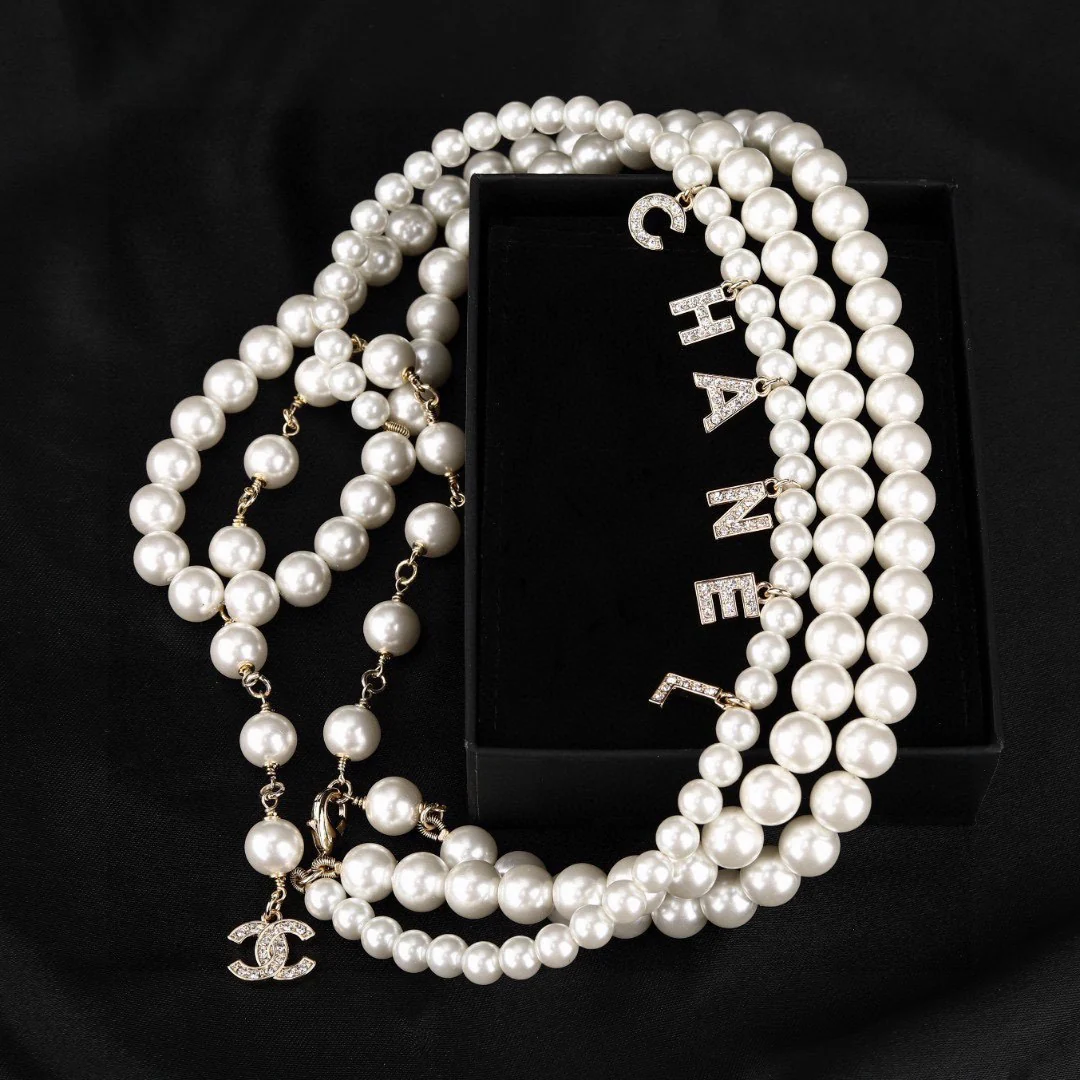 CCW022 CC pearl Waist chain belt - ccjewelryacc