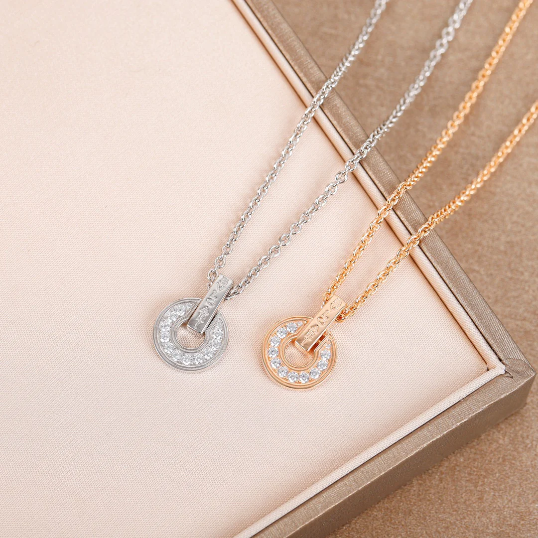 BGNS011 S925 Sterling Silver Diamond Pendant Necklace - ccjewelryacc