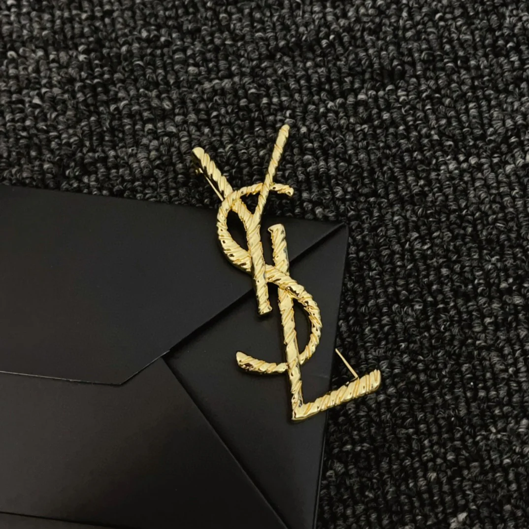 BYB040 Twist rope Metal Y booch pin - ccjewelryacc